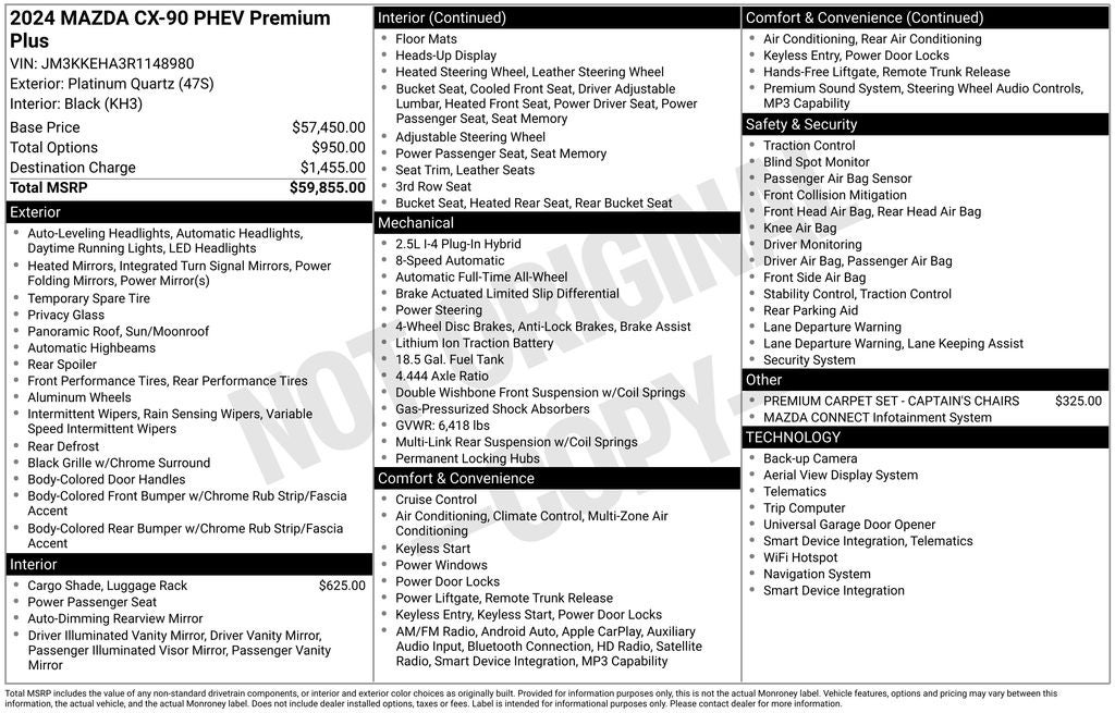 2024 Mazda Mazda CX-90 PHEV Premium Plus
