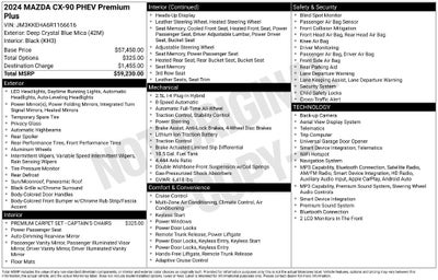 2024 Mazda Mazda CX-90 PHEV Premium Plus