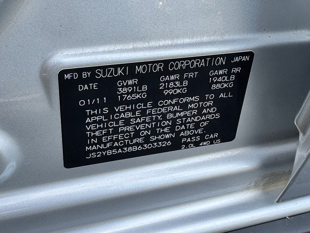2011 Suzuki SX4 Premium
