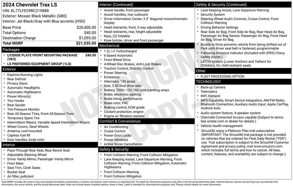 2024 Chevrolet Trax LS