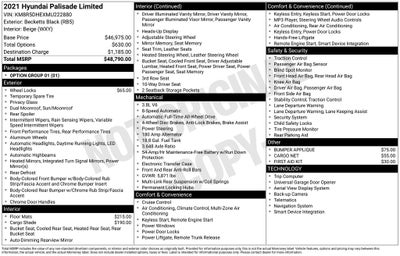 2021 Hyundai Palisade Limited