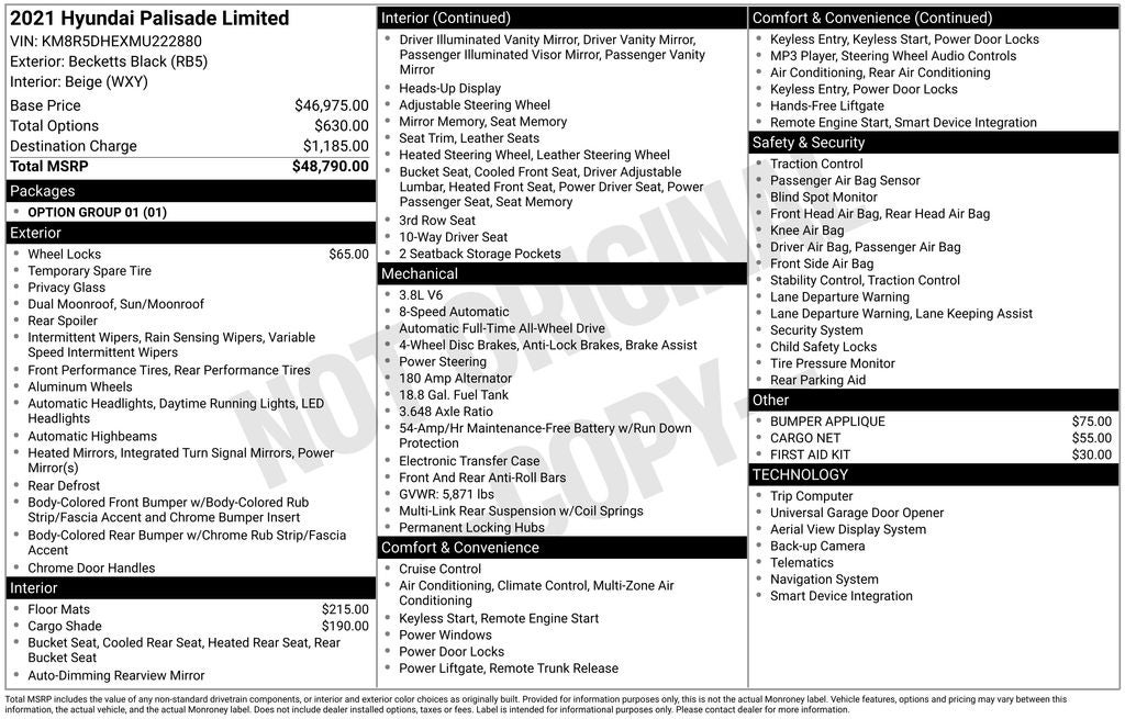 2021 Hyundai Palisade Limited