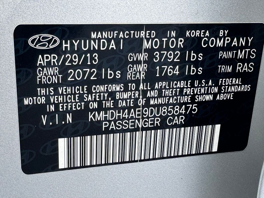 2013 Hyundai Elantra GLS