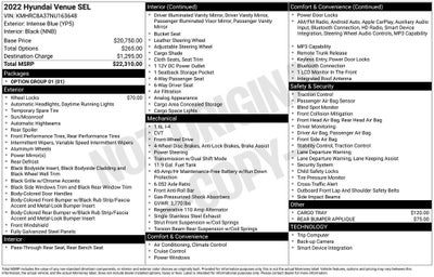 2022 Hyundai Venue SEL