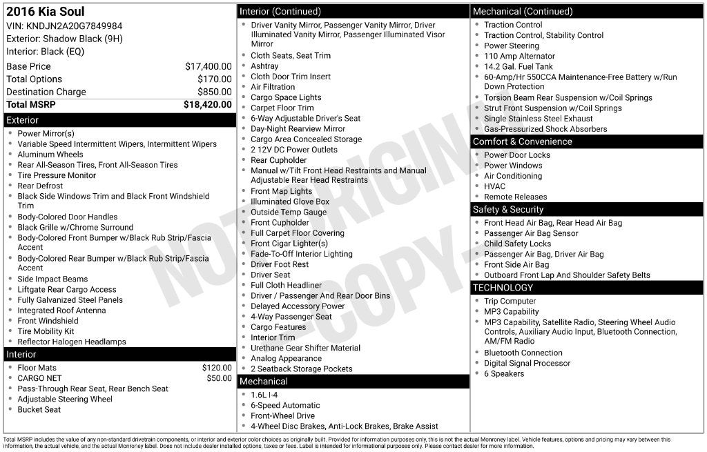 2016 Kia Soul Base