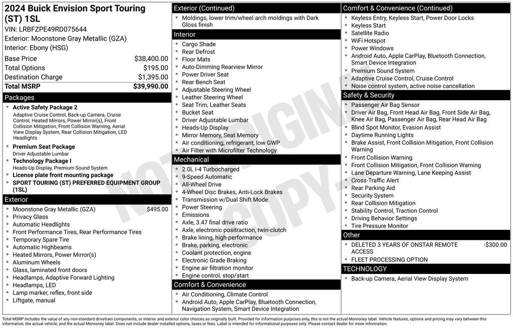 2024 Buick Envision Sport Touring