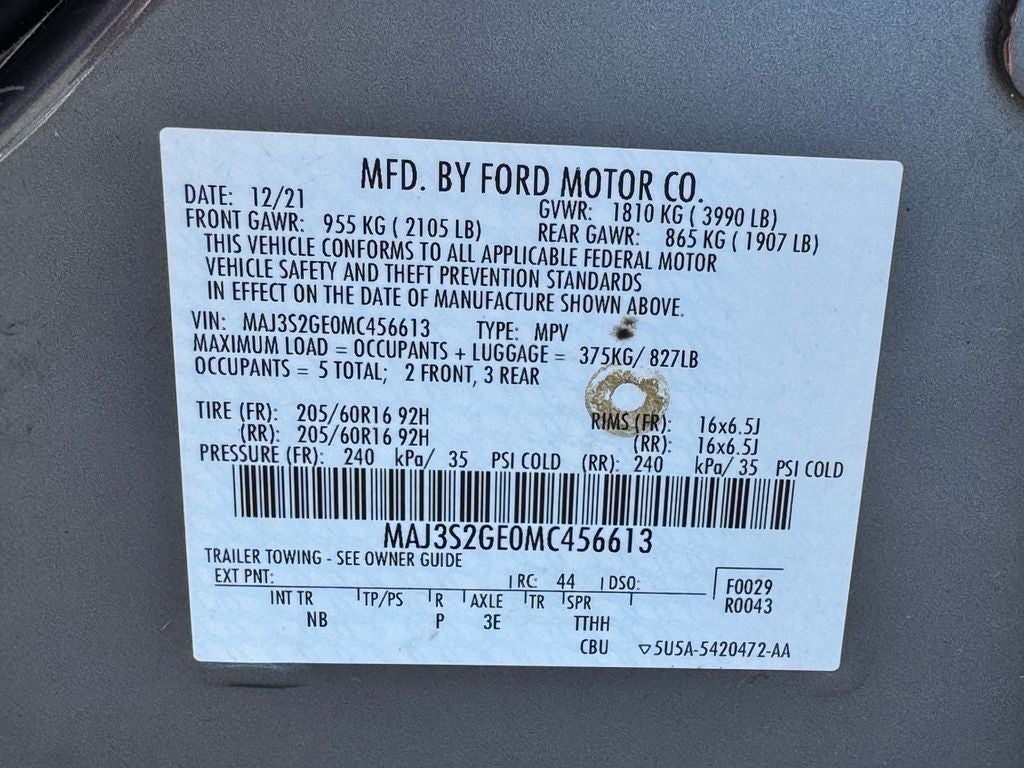 2021 Ford EcoSport SE