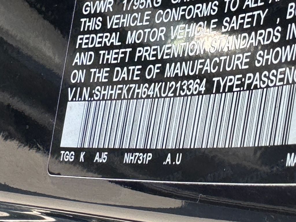 2019 Honda Civic EX