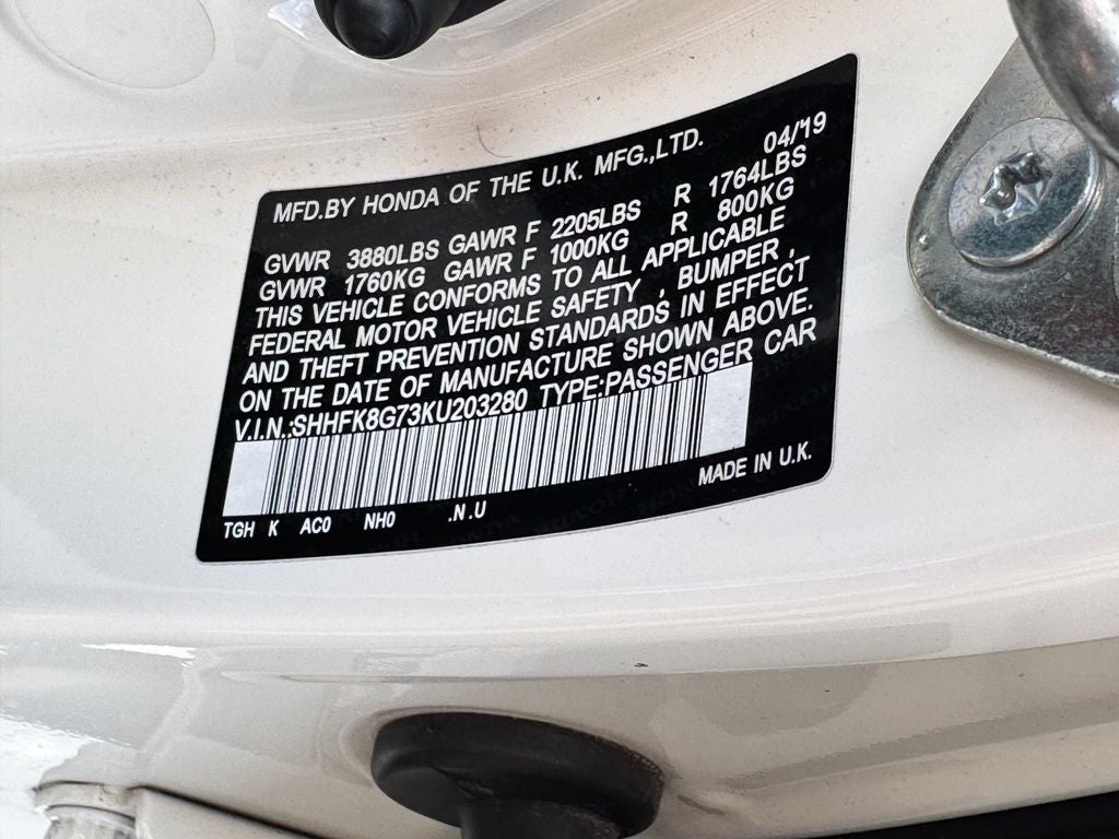 2019 Honda Civic Type R Touring