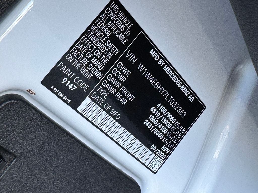 2020 Mercedes-Benz Sprinter 2500 Base