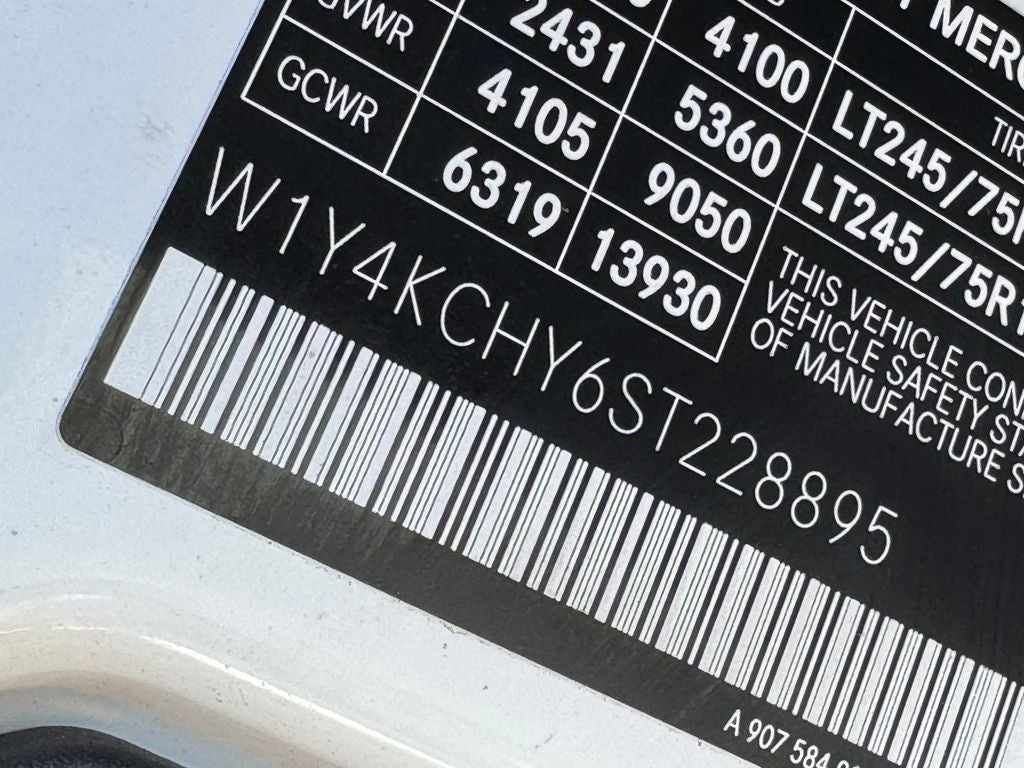 2025 Mercedes-Benz Sprinter 2500 Cargo 170 WB High Roof