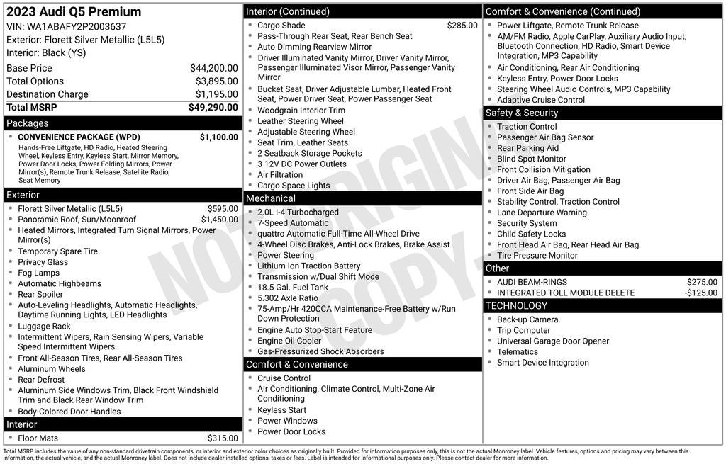 2023 Audi Q5 40 Premium quattro