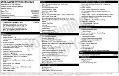 2020 Audi Q3 Premium S line quattro