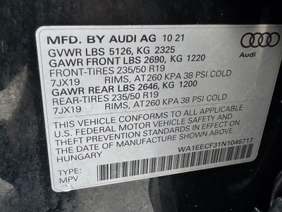 2022 Audi Q3 Premium Plus S Line quattro