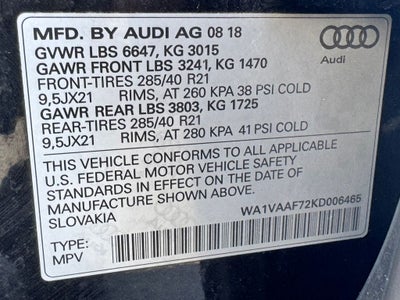 2019 Audi Q7 55 Prestige quattro