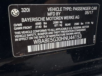 2017 BMW 3 Series 320i xDrive
