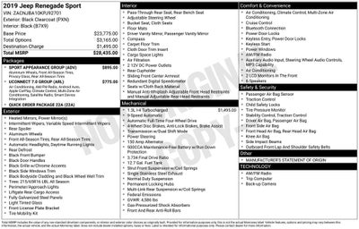 2019 Jeep Renegade Sport