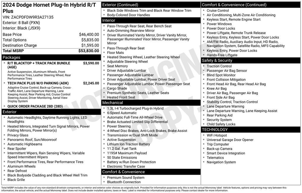 2024 Dodge Hornet R/T Plus