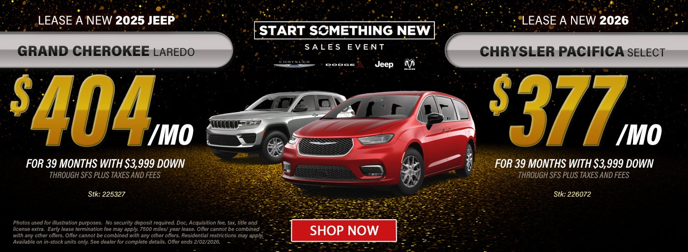 Pacifica and Grand Cherokee