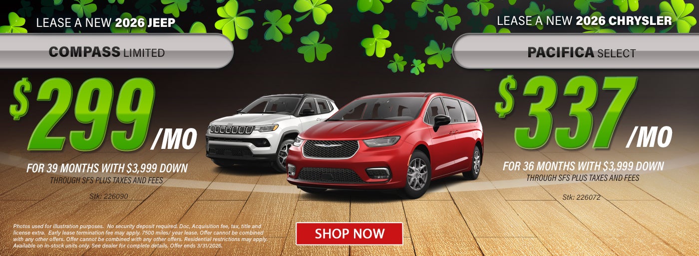 Pacifica and Grand Cherokee