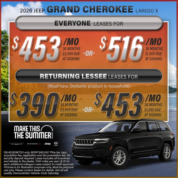 Grand Cherokee Offer
