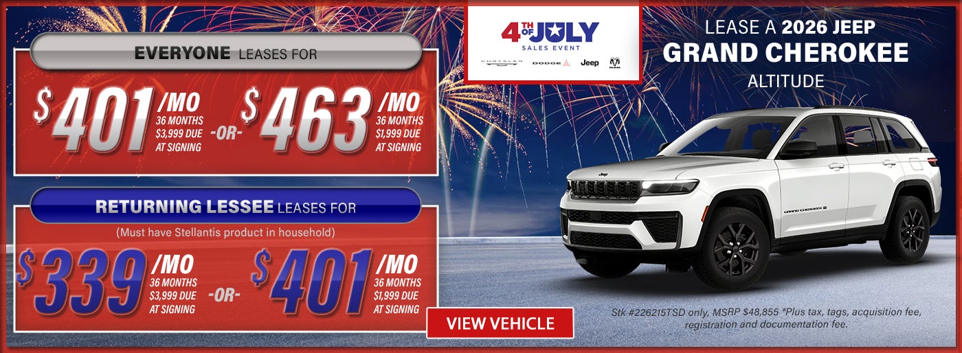 Grand Cherokee Offer