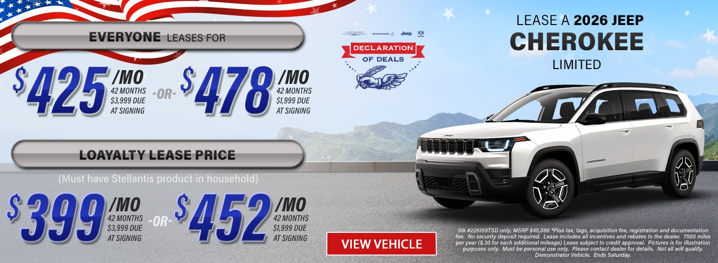 Cherokee Offer