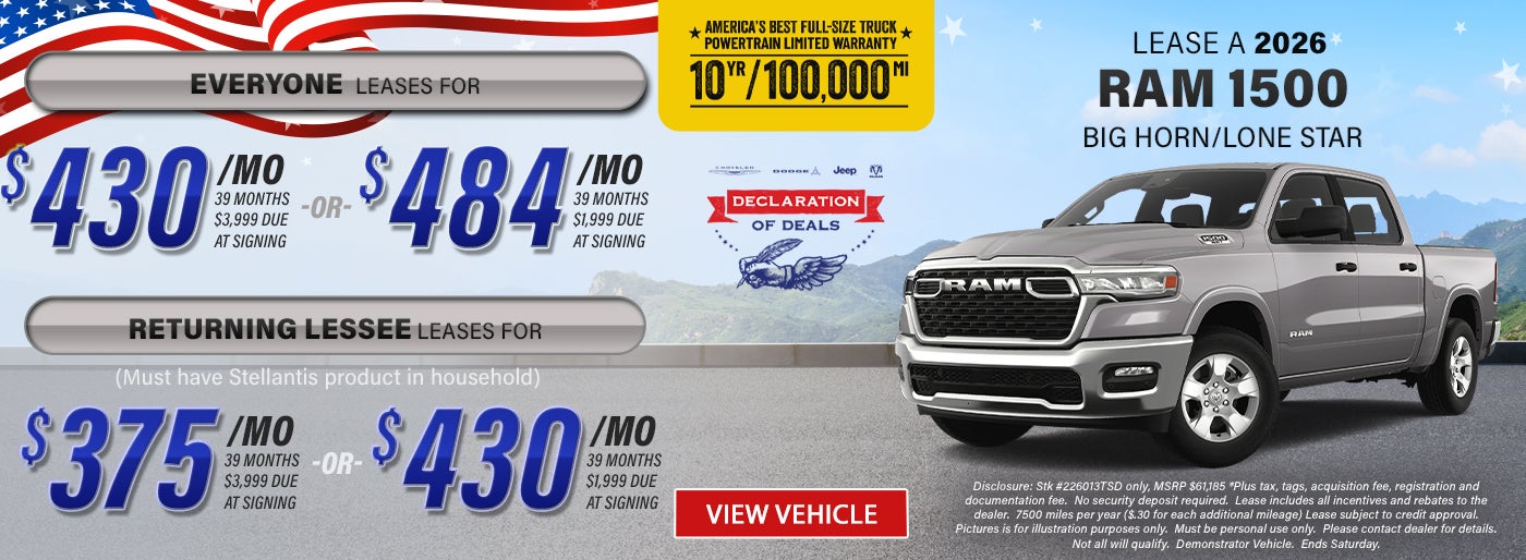 Ram Truck Offer