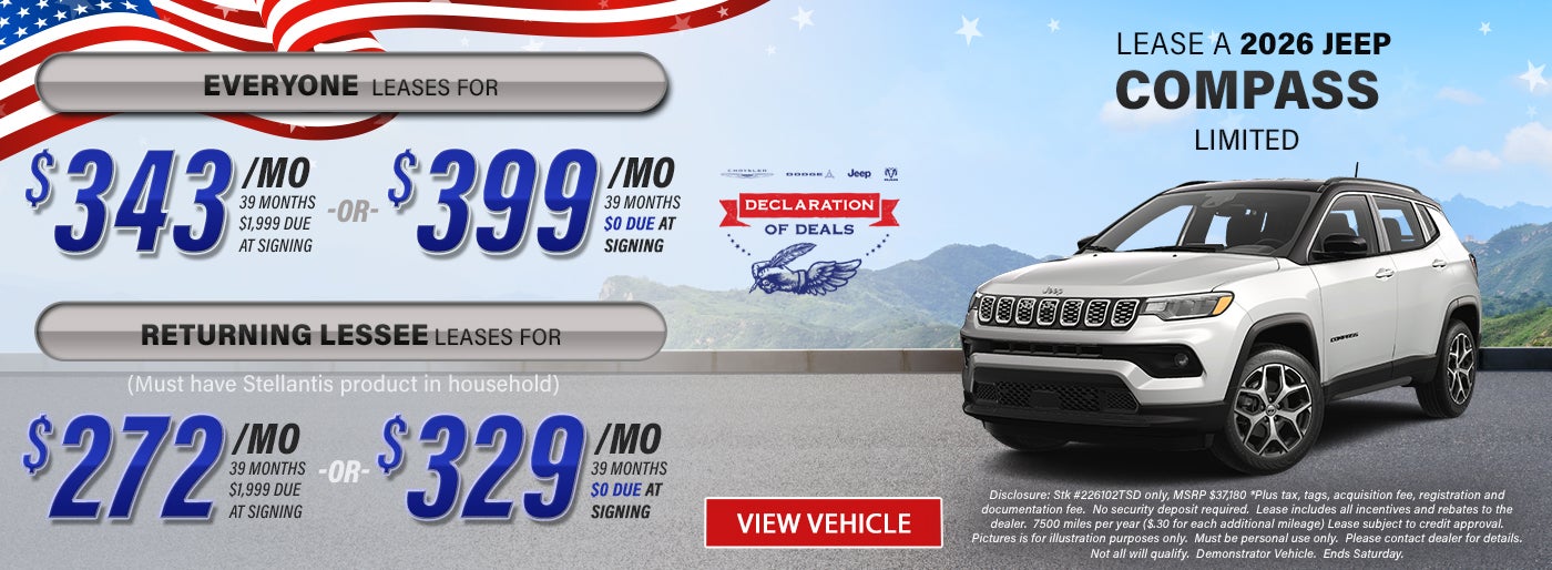 Jeep Compass Offer